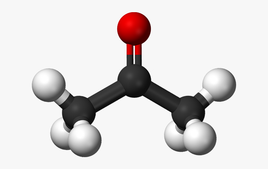 Acetone Lewis Structure Clipart - Nonpolar Parts Of Acetone, Transparent Clipart