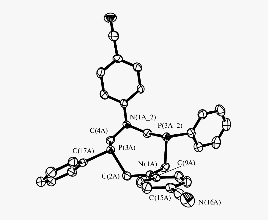 Molecular Geometry Of Compound 1 In Crystal, Transparent Clipart