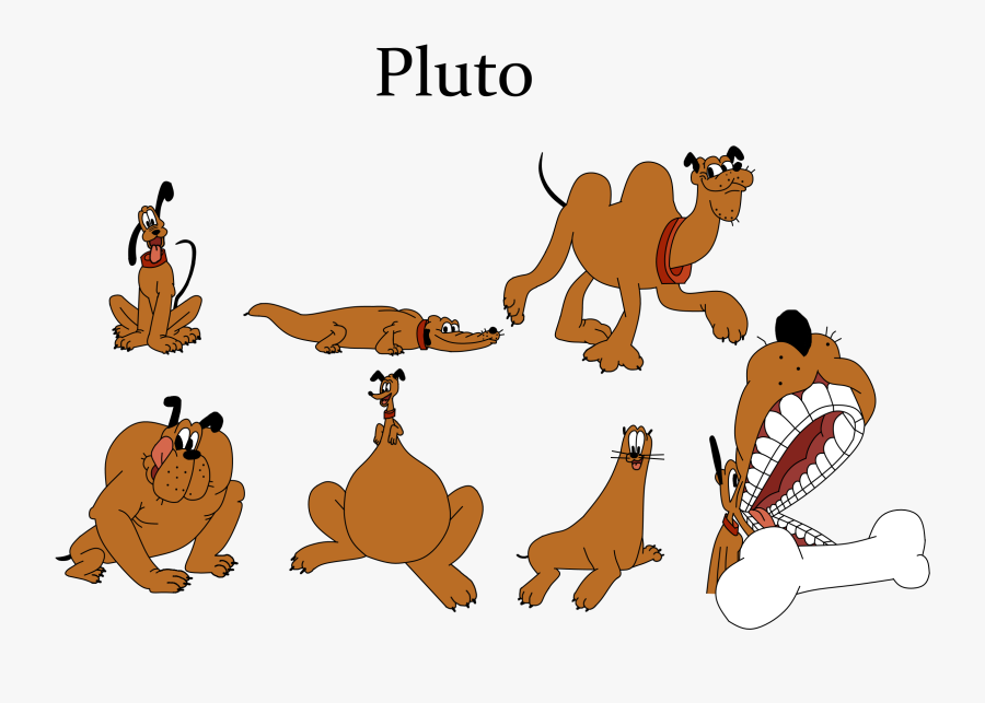 Pluto Many Forms Digital - Cartoon, Transparent Clipart