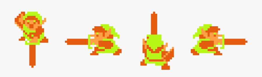 Zelda1linksprite - Legend Of Zelda Nes Link Sprite, Transparent Clipart