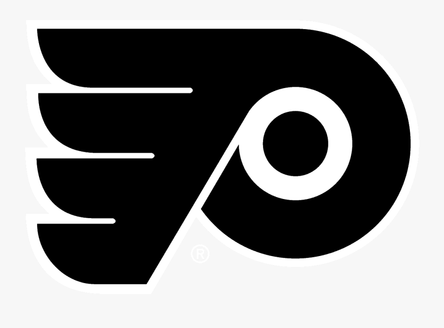 Flyers Black And White - Philadelphia Flyers Hockey Full Color, Transparent Clipart