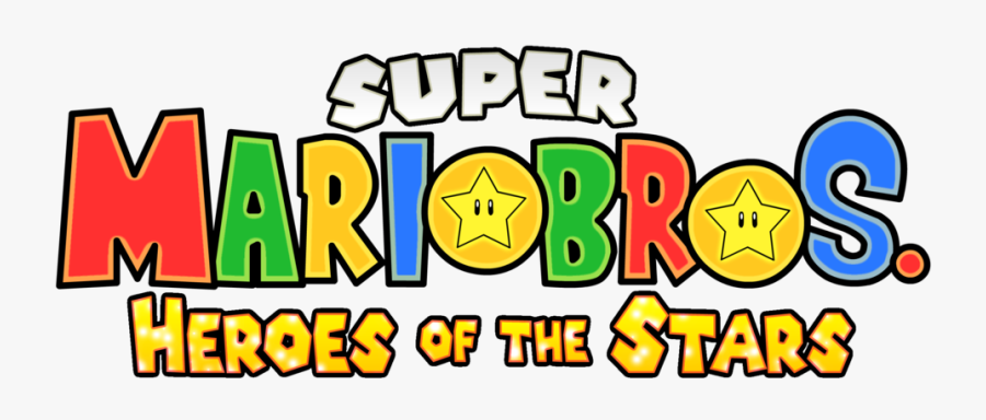 Super Mario Bros Heroes Of The Stars Logo V3 By Asylusgoji91-dc8mbnq, Transparent Clipart