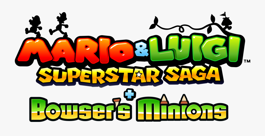 Mario & Luigi Superstar Saga Bowser's Minions Logo, Transparent Clipart