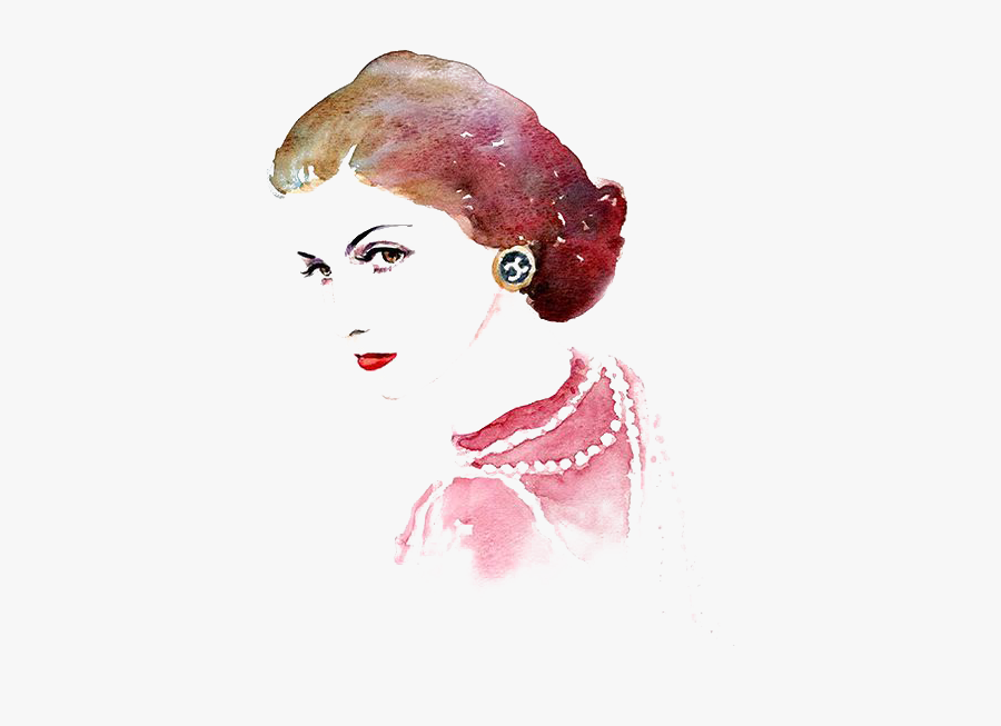 Jpg Free Download Buoy Drawing Watercolor - Coco Chanel Painting, Transparent Clipart