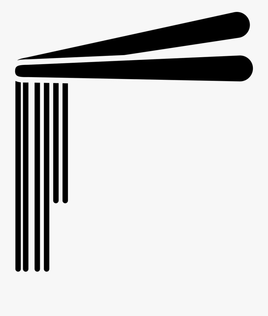 Chopsticks With Noodles - Chopsticks With Noodles Icon, Transparent Clipart