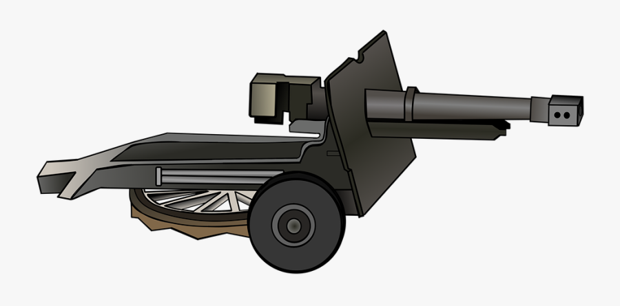 Field Gun, World War I, 25 Pounder, Artillery, Gun - Cannon, Transparent Clipart