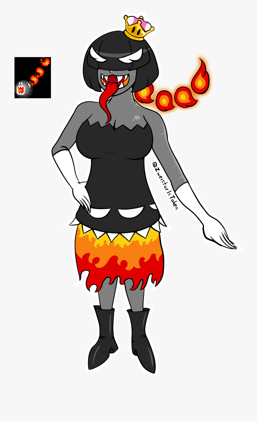 Flame Chompette - Flame Chomp Super Crown, Transparent Clipart