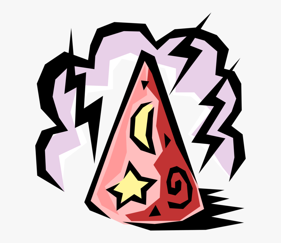 Vector Illustration Of Sorcerer Magician"s Magic Hat, Transparent Clipart