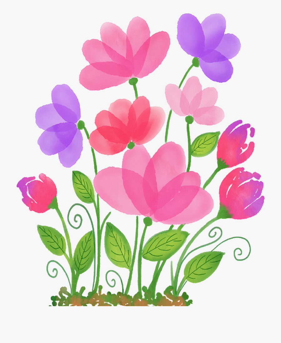 Watercolour Flowers Watercolor Floral Free Picture - Flor Em Aquarela Png, Transparent Clipart