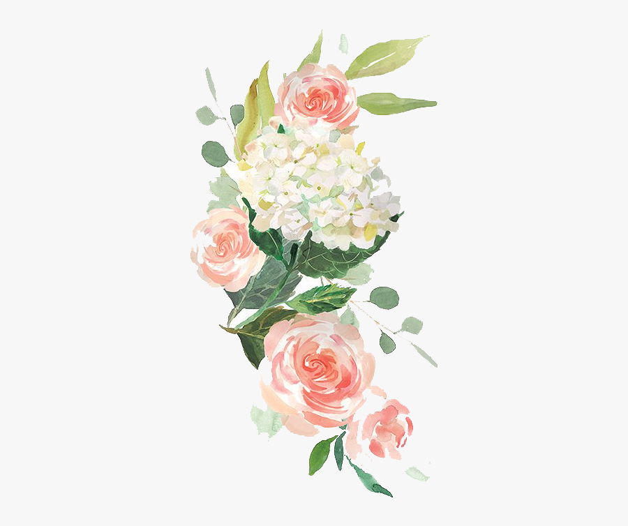 Free Watercolor Flowers Png - Transparent Background Watercolor Flowers Png, Transparent Clipart