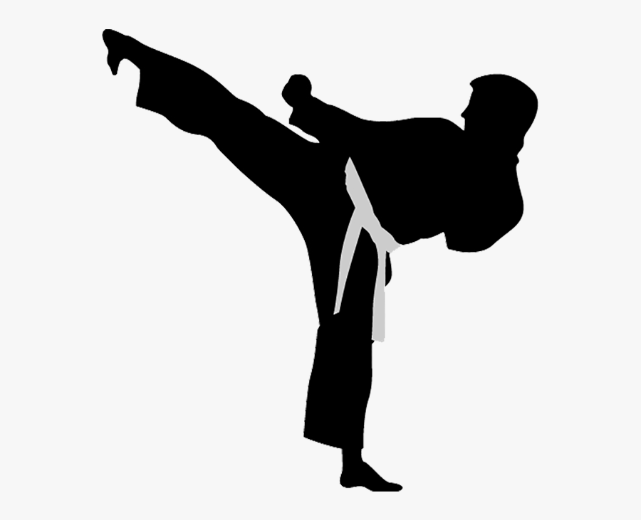 Kickboxing Clip Art - Kickboxer Silhouette, Transparent Clipart