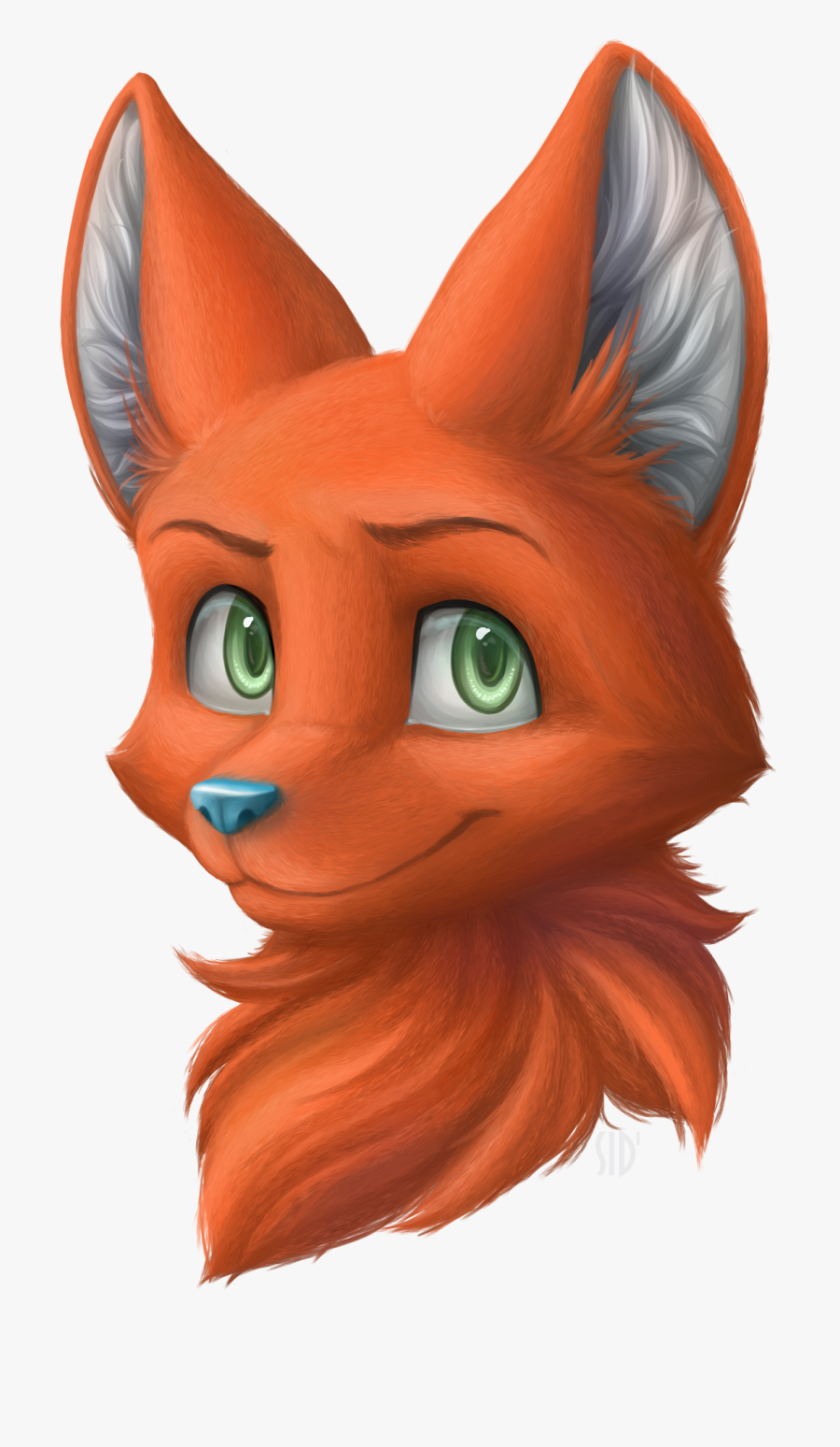 Clip Art Red Fox Face - Cute Furry Discord Emojis, Transparent Clipart