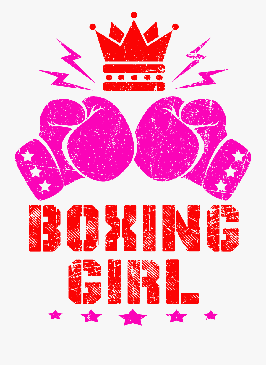 Girl Clipart Boxing - Logo Boxing Gloves, Transparent Clipart