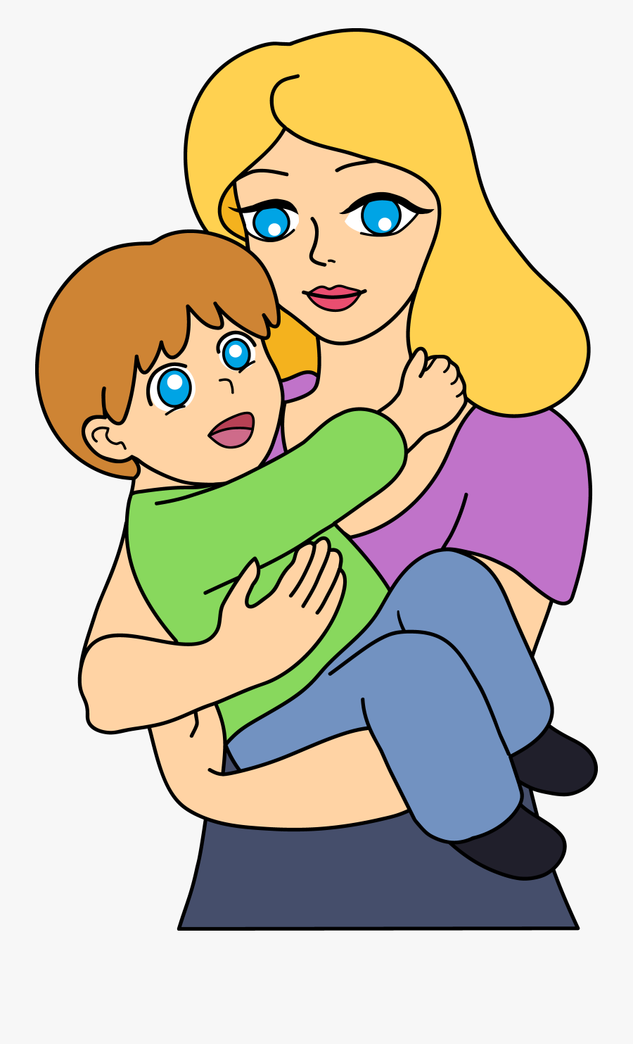 Mother And Baby Clip Art, Transparent Clipart