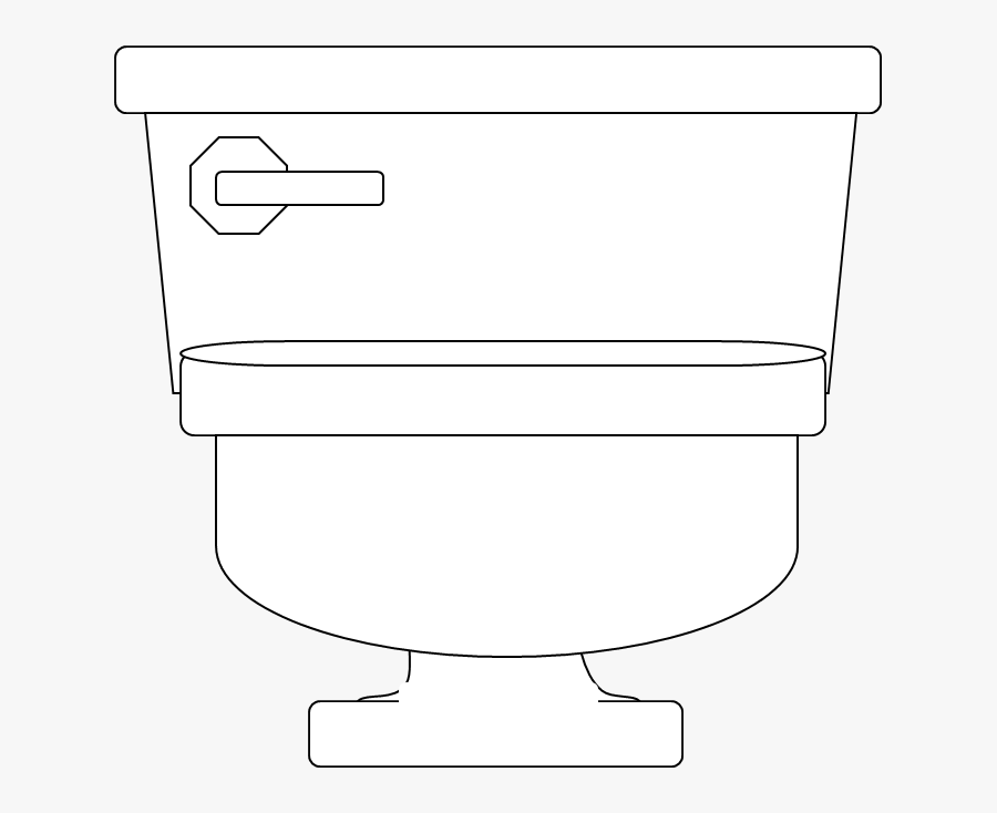 Funny Cartoon Toilet Pictures - Line Art, Transparent Clipart