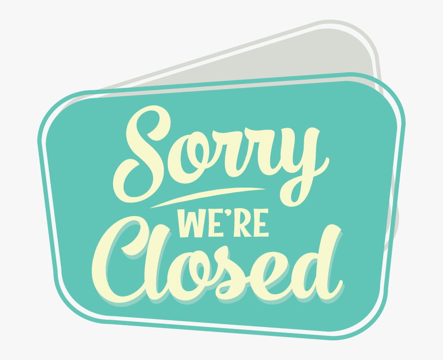 Closed - Calligraphy, Transparent Clipart