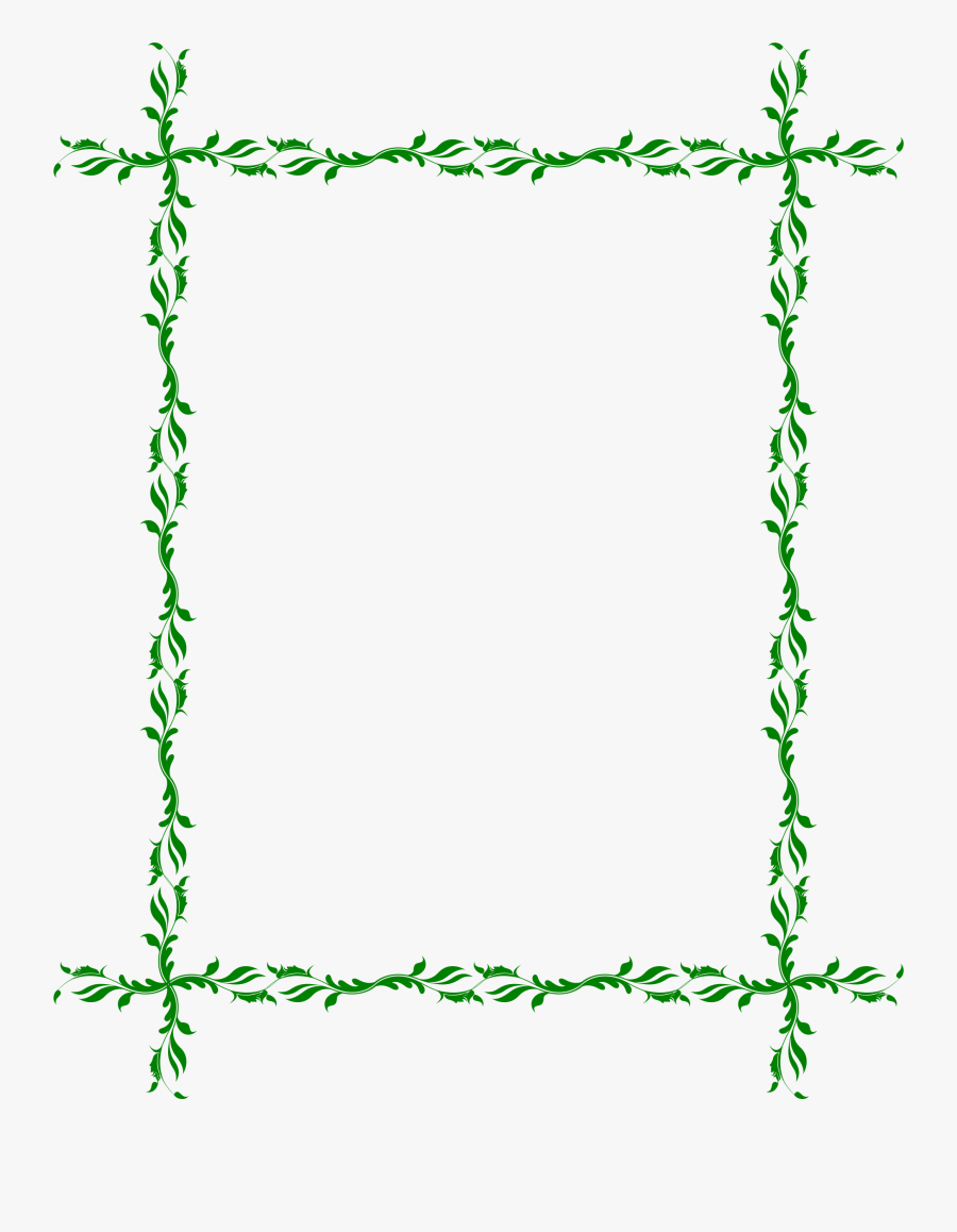 Leafy Frame Big Image - Wedding Leafy Frames Png, Transparent Clipart