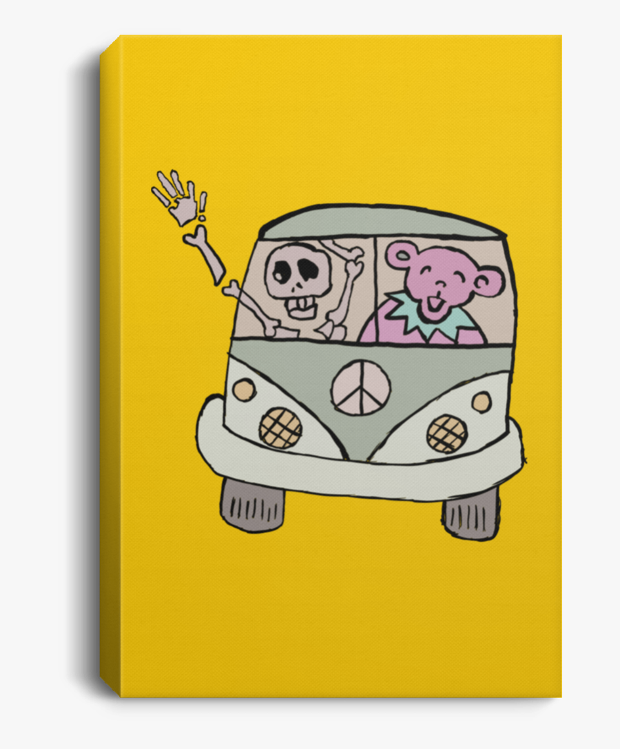 Vw Bus Touring Portrait Canvas - Van, Transparent Clipart