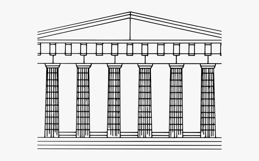 Greek Clipart Doric Column - Column, Transparent Clipart