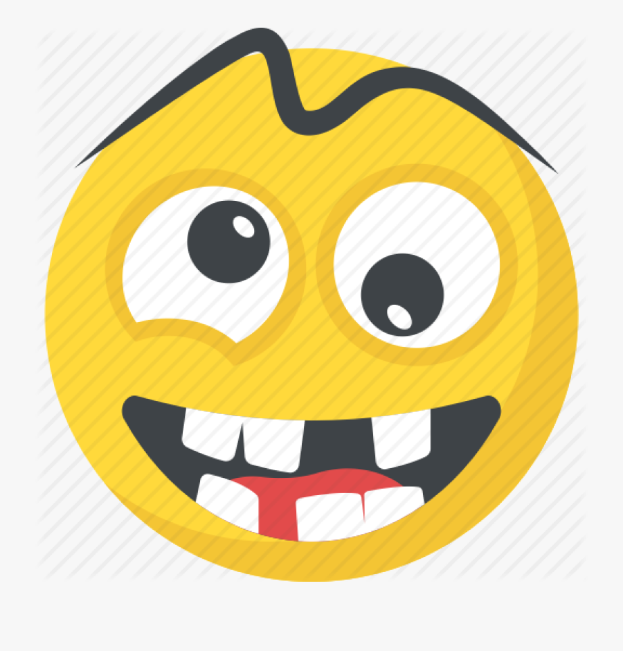 Permalink To Crazy Face Smiley - Crazy Face Emoji Transparent, Transparent Clipart