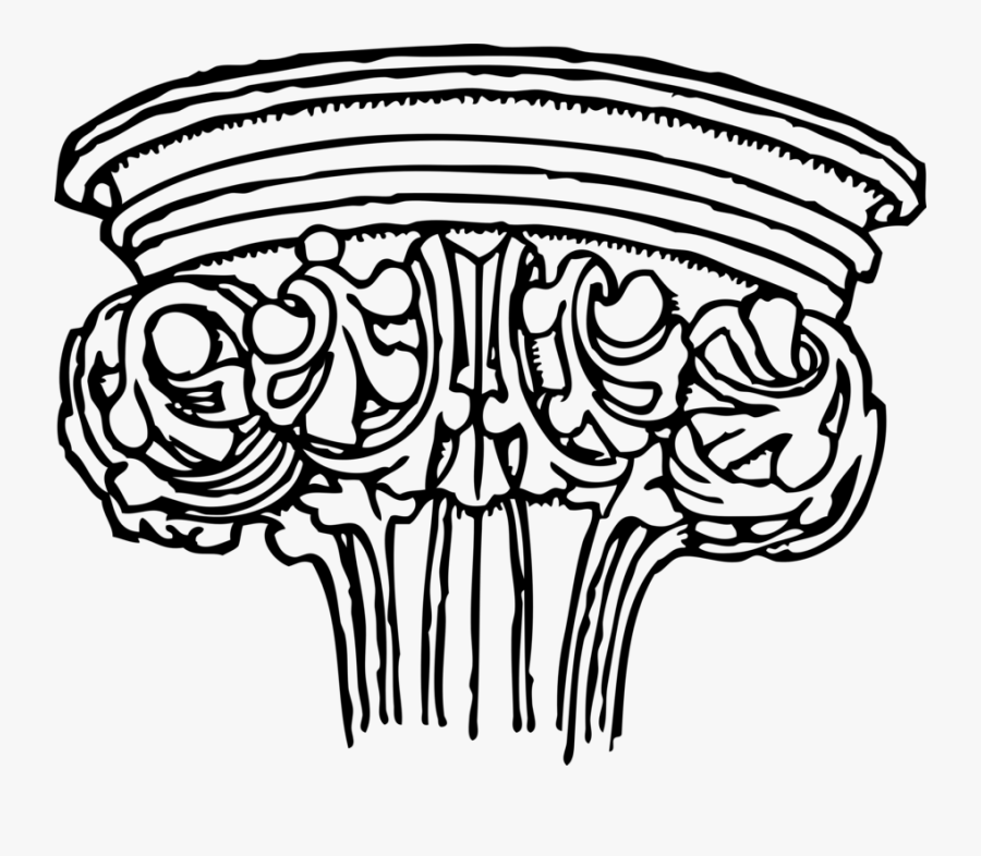 Clip Art Library Download Art Column Free - Gothic Capital, Transparent Clipart