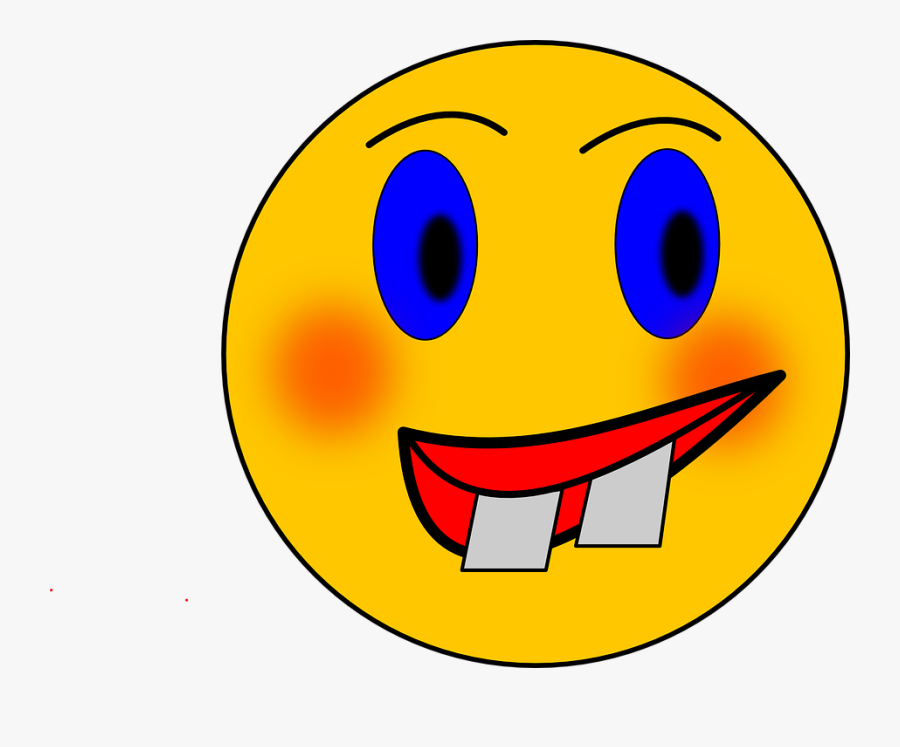 Smiley, Crazy, Wacky, Head, Face, Round, Smile, Yellow - Circle Funny Clipart, Transparent Clipart