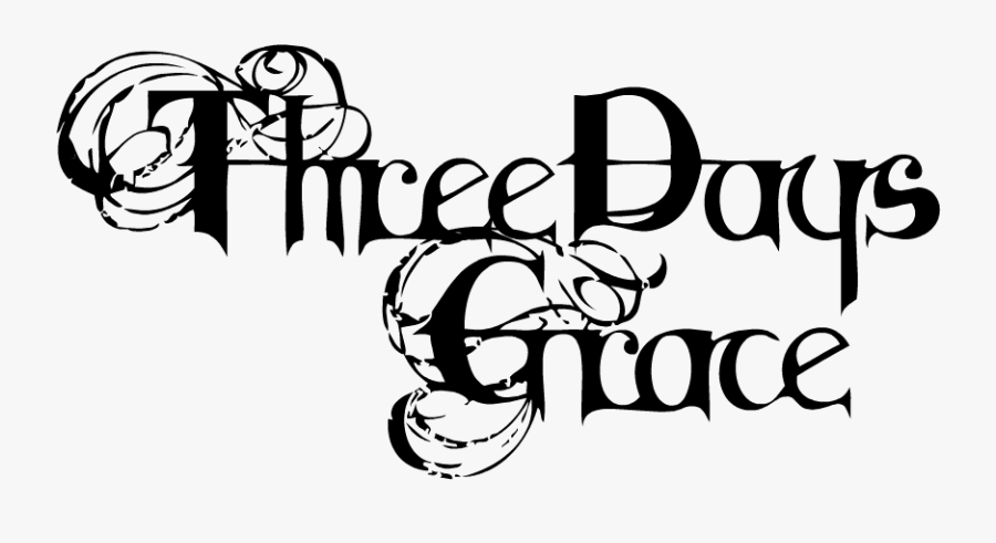 Three Days Grace, Shinedown & P - Three Days Grace Band Logo, Transparent Clipart