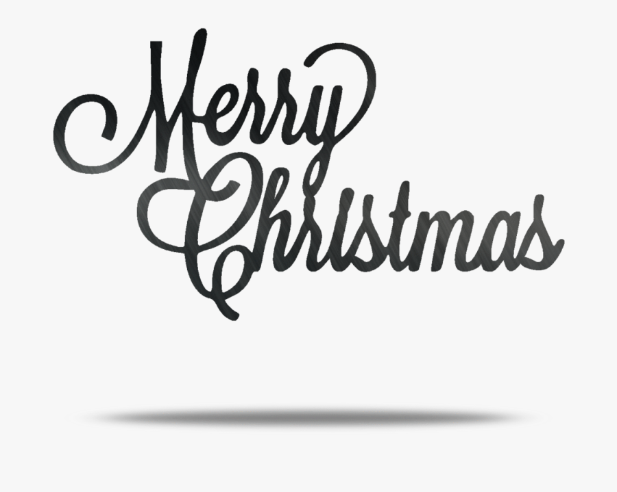 Merry Christmas Metal Wall Art - Merry Christmas In Green, Transparent Clipart