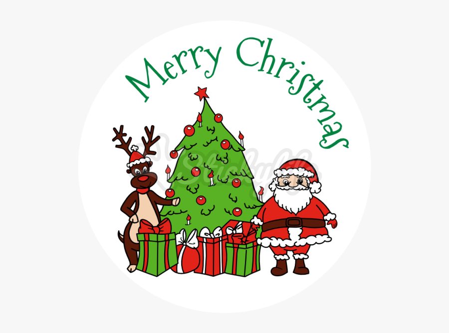 Merry Christmas Decal - Illustration, Transparent Clipart