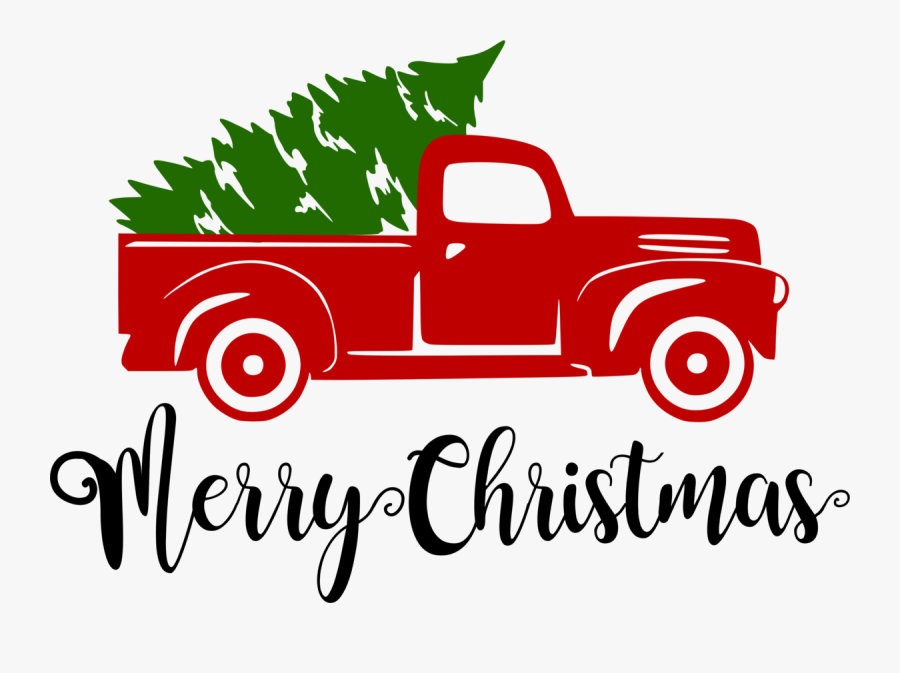 Christmas Truck Clip Art, Transparent Clipart