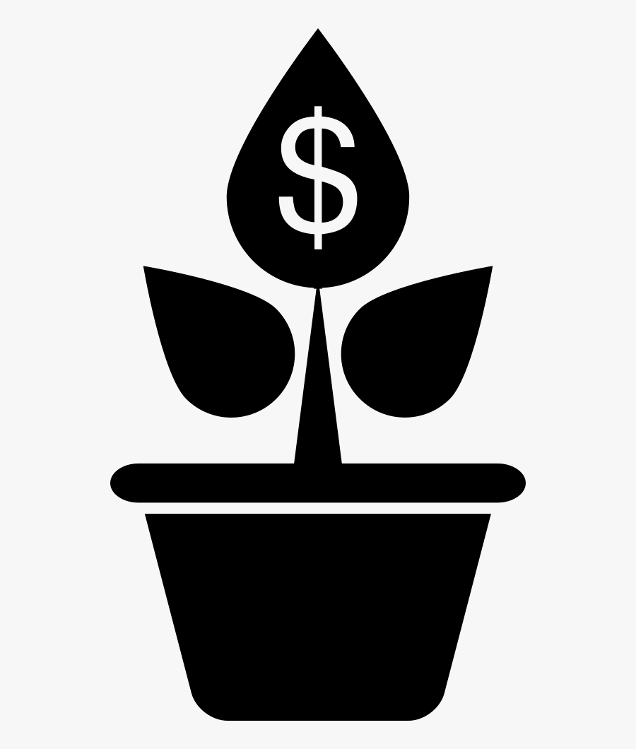 Dollars Growing On A Plant - Transparent Background Cost Effective Icon, Transparent Clipart