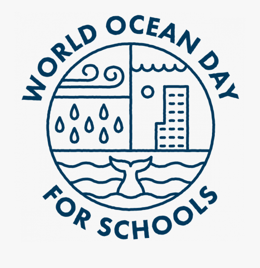 Logo On World Ocean Day, Transparent Clipart
