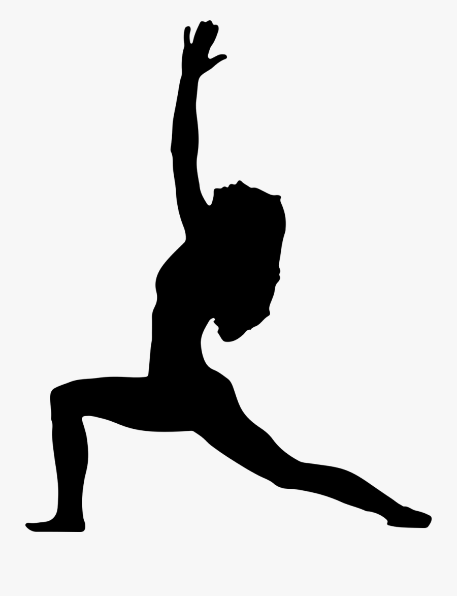 Clipart Exercise Flexibility Exercise - Yoga Pose Silhouette, Transparent Clipart