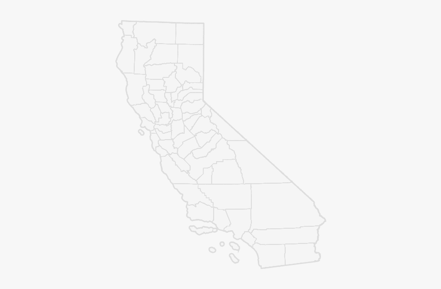 California Big Map, Transparent Clipart