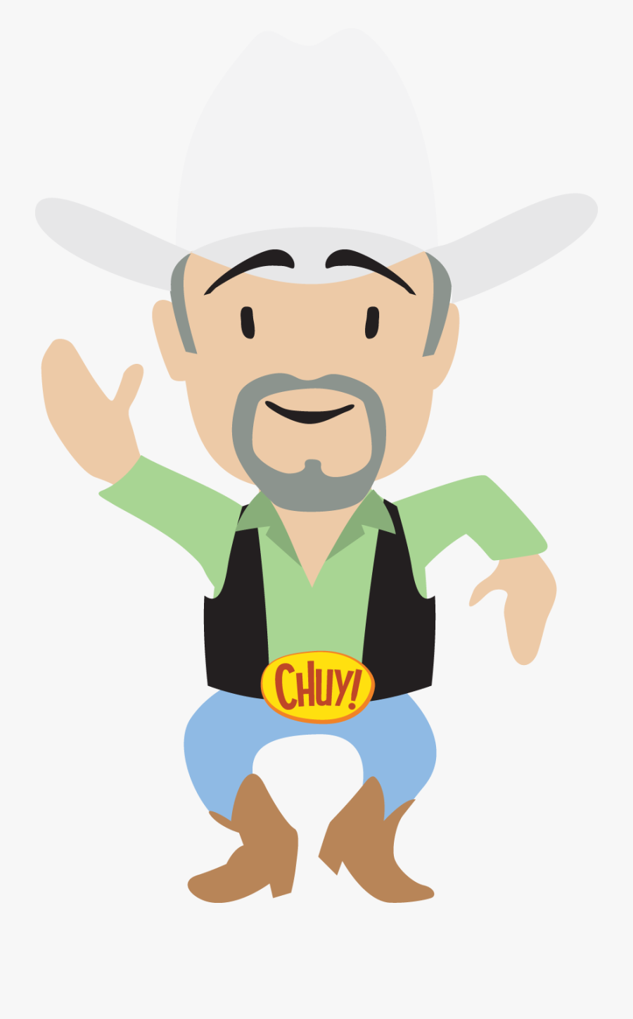 Chuy Mintgreen Shirt And White Hat - Shirt, Transparent Clipart