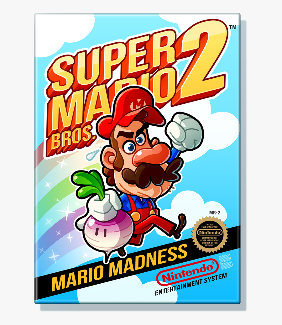 Super Mario Bros 2 Box Art, Transparent Clipart