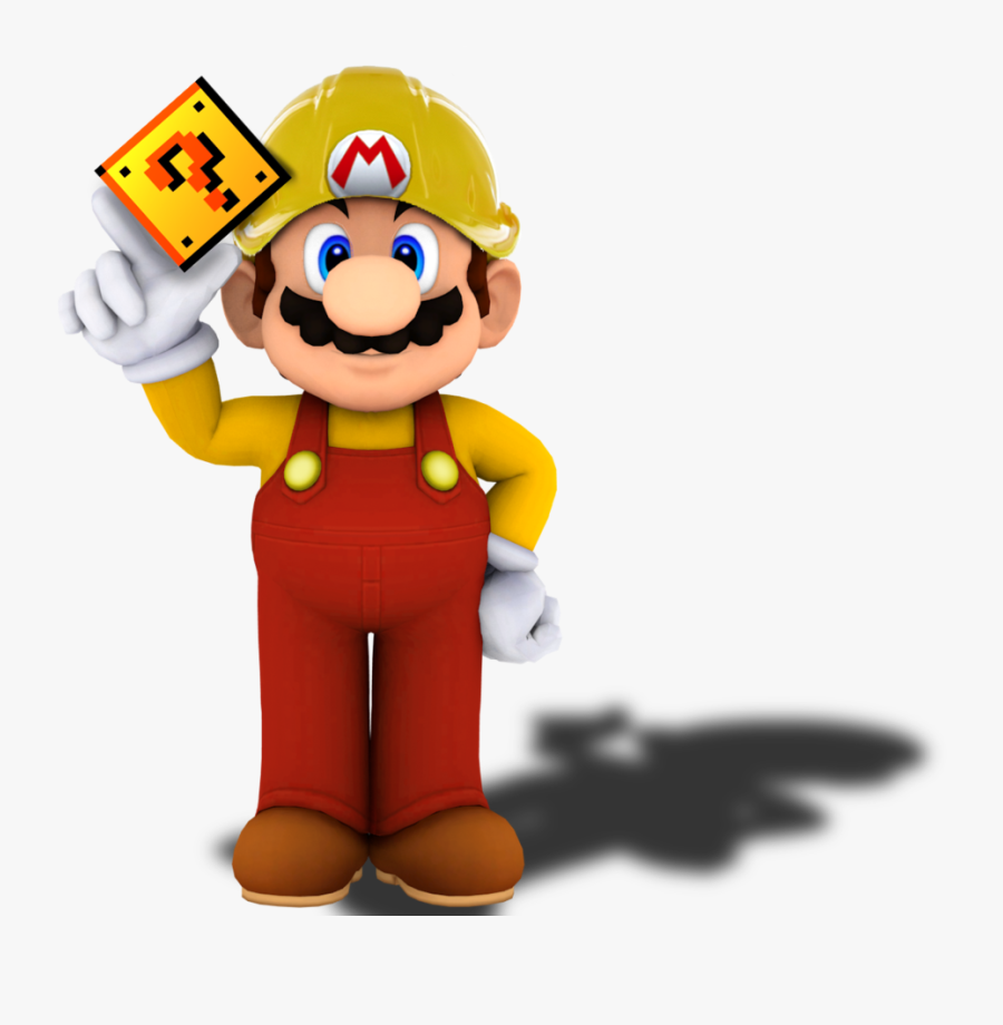 Transparent Super Mario Maker Png - Super Mario Question Block, Transparent Clipart