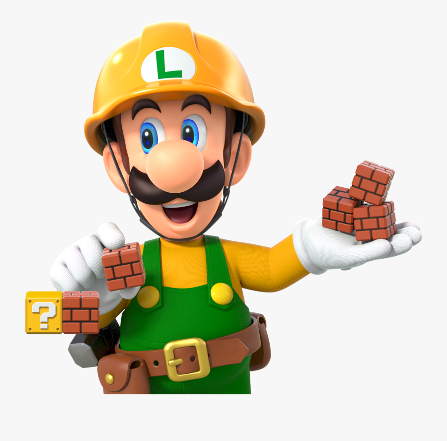 Super Mario Maker 2, Luigi - Super Mario Maker 2 Luigi, Transparent Clipart