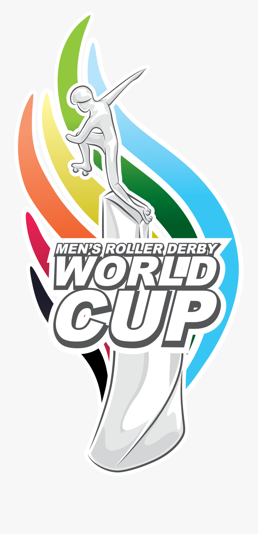 Trophy Logo For The Men"s Roller Derby World Cup, Transparent Clipart
