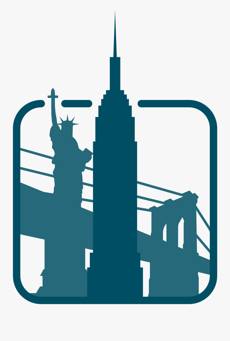 City New York, Transparent Clipart