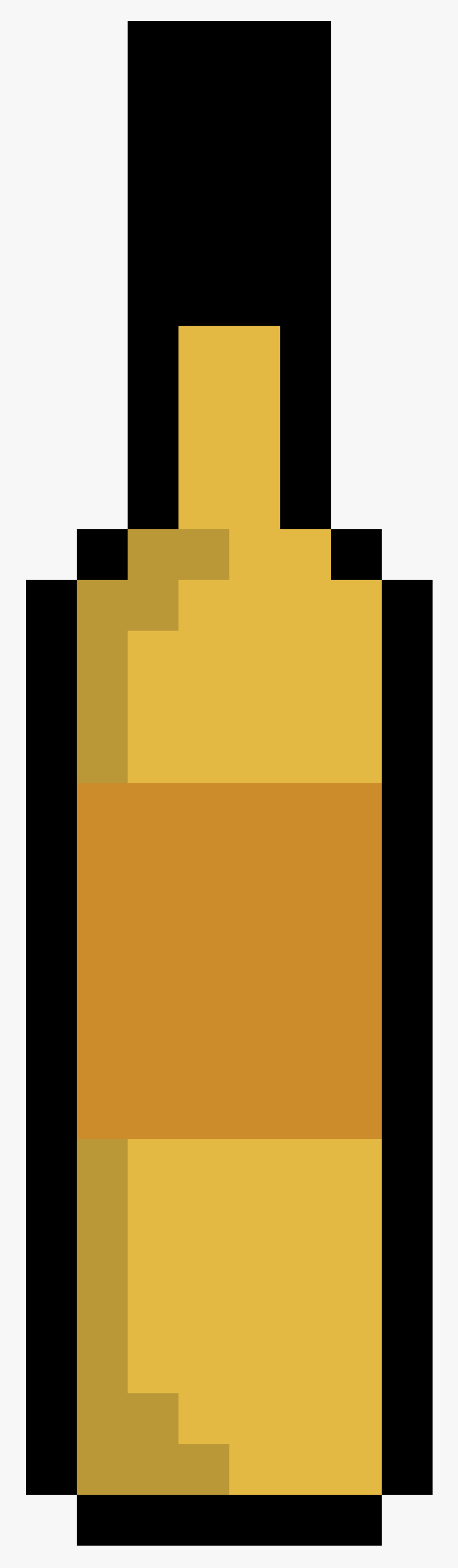 Bottle Pixel Icon, Transparent Clipart