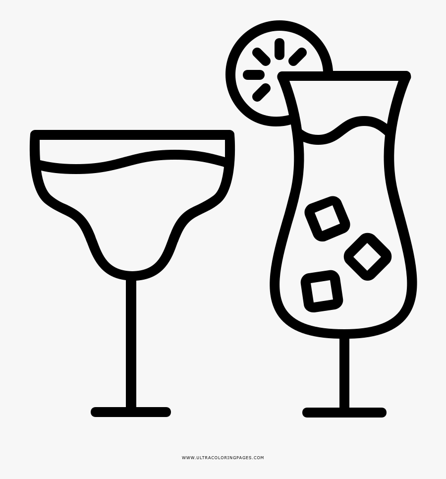 Transparent Tequila Shot Png - Colouring Pages Of Tequila, Transparent Clipart
