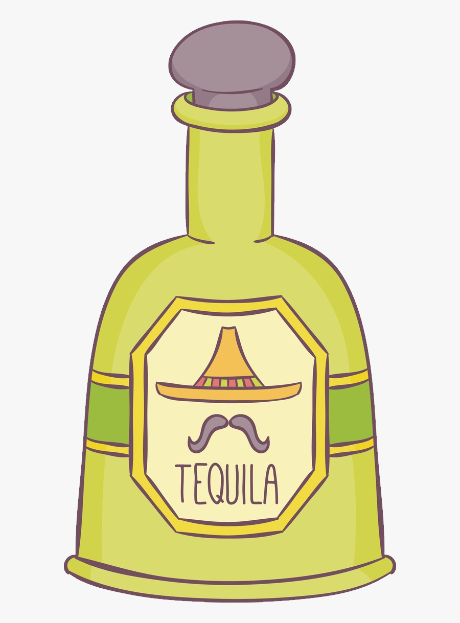 Tequila Png Botella De Tequila Dibujo , Free Transparent Clipart