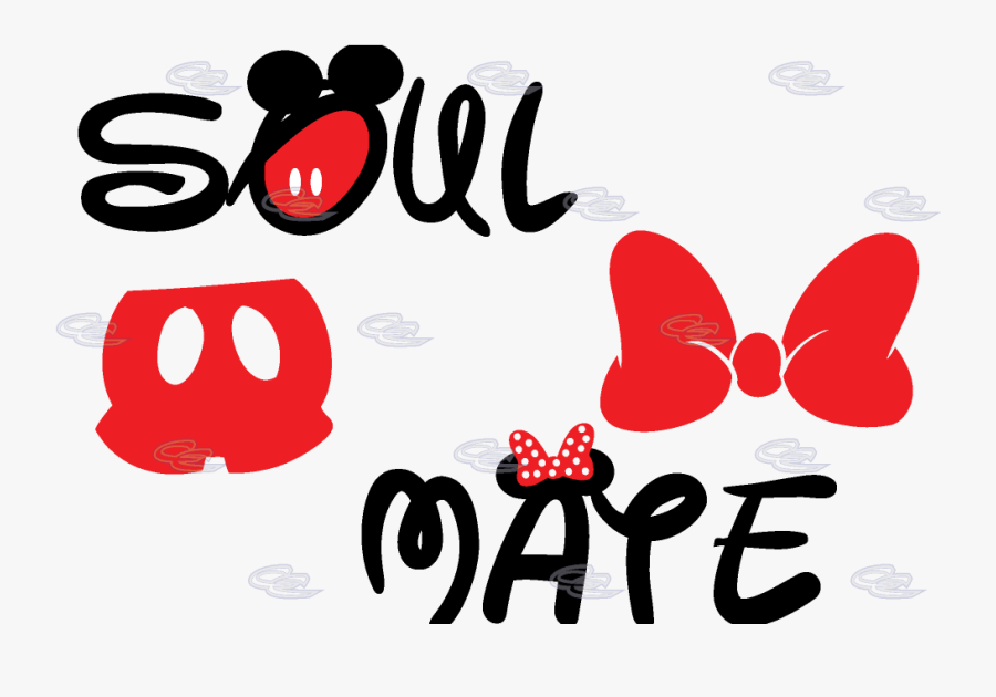 Mickey Mouse Bow Png - Soul Mate Png Mickey, Transparent Clipart