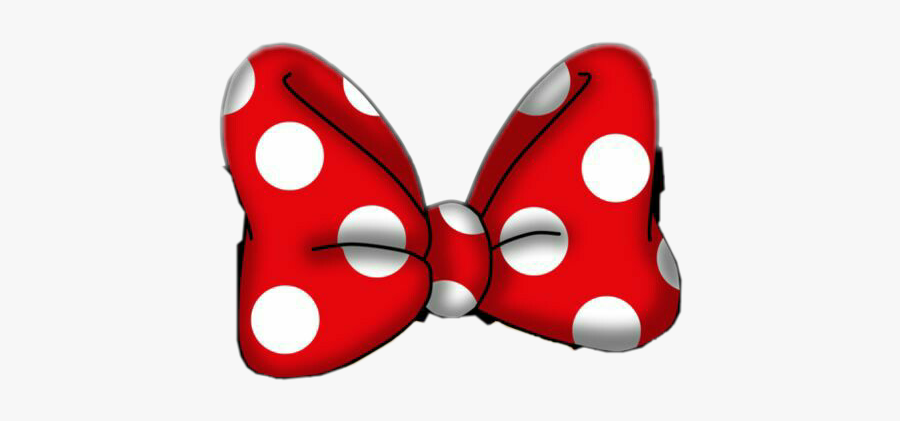 #bow #red #dots #sticker #minniemouse #mickeyandminnie - Transparent Minnie Mouse Bow, Transparent Clipart