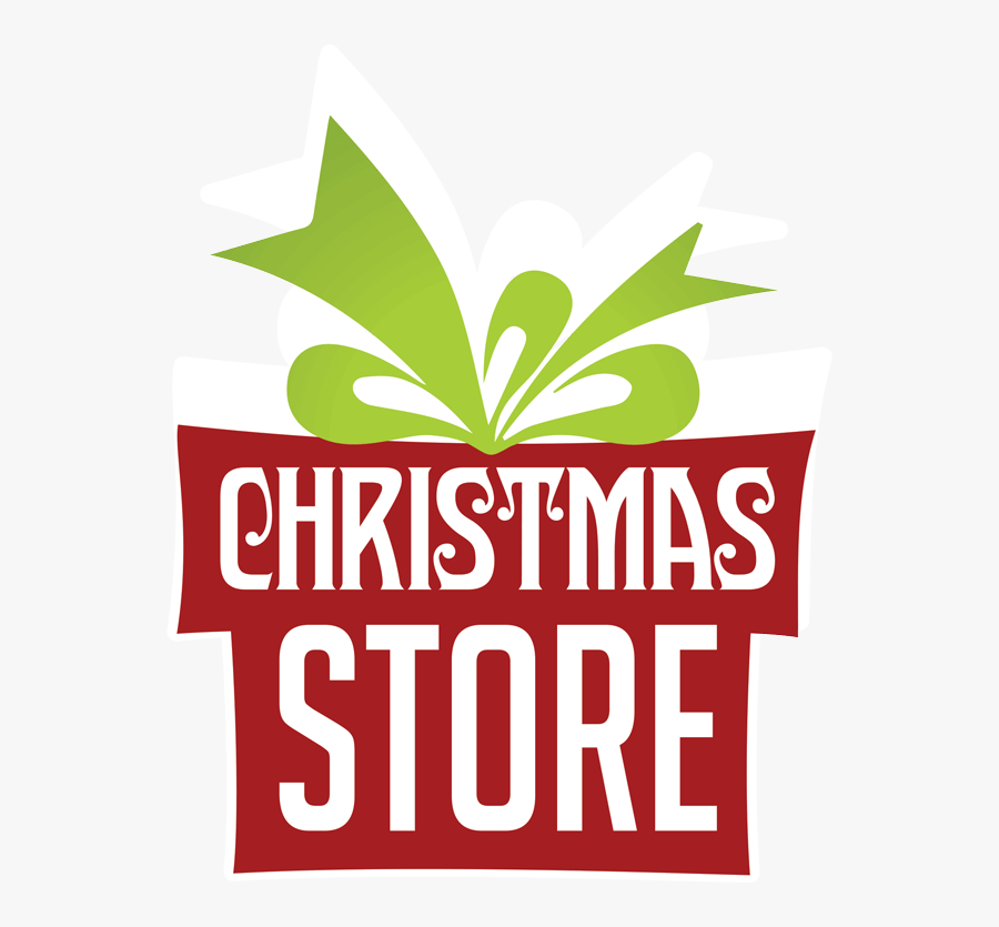 Christmas Store Logo, Transparent Clipart
