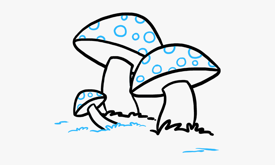 How To Draw Mushroom, Transparent Clipart