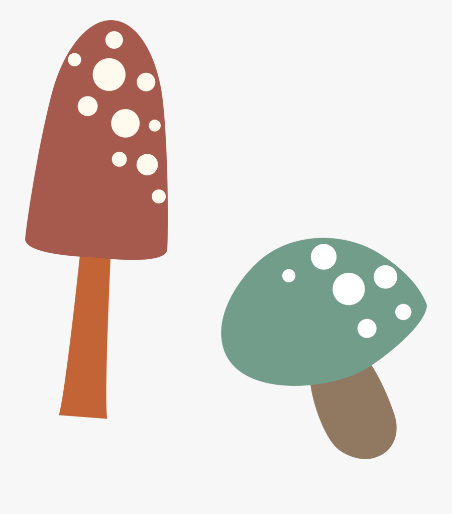 Mushrooms Svg Cut File, Transparent Clipart