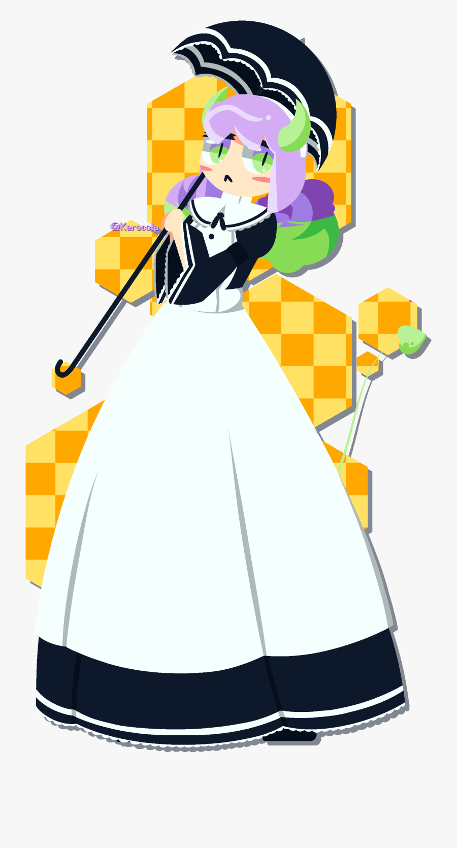 Gothic Lolita Mintith, Transparent Clipart