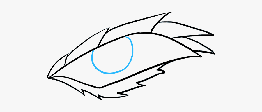 How To Draw Dragon Eye - Drawing Easy Dragon Eye, Transparent Clipart